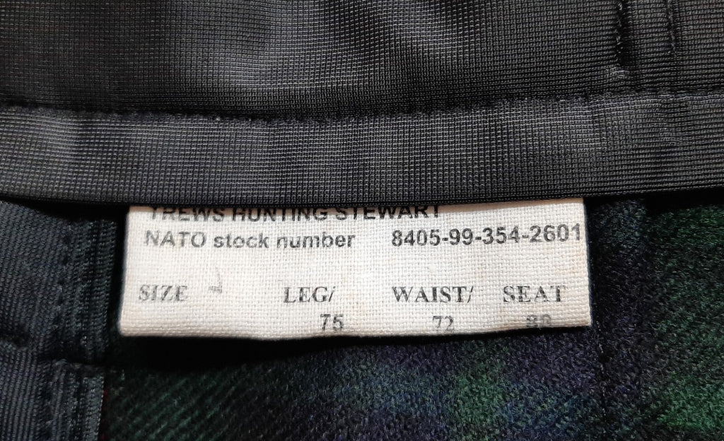 British Army Trews Scottish Regimental Trousers Hunting Stewart Old Pattern