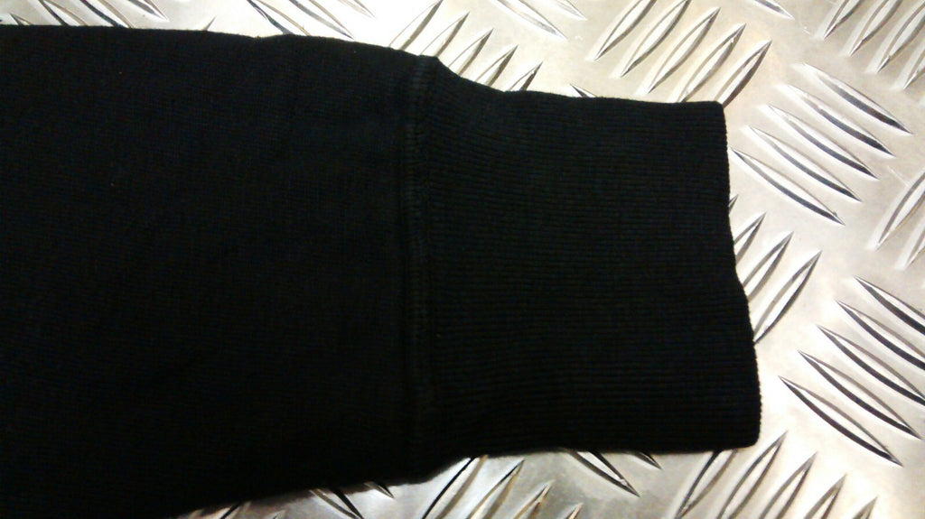 Genuine German Army Long Sleeve Thermal Top /Jumper / Shirt Overdyed Black