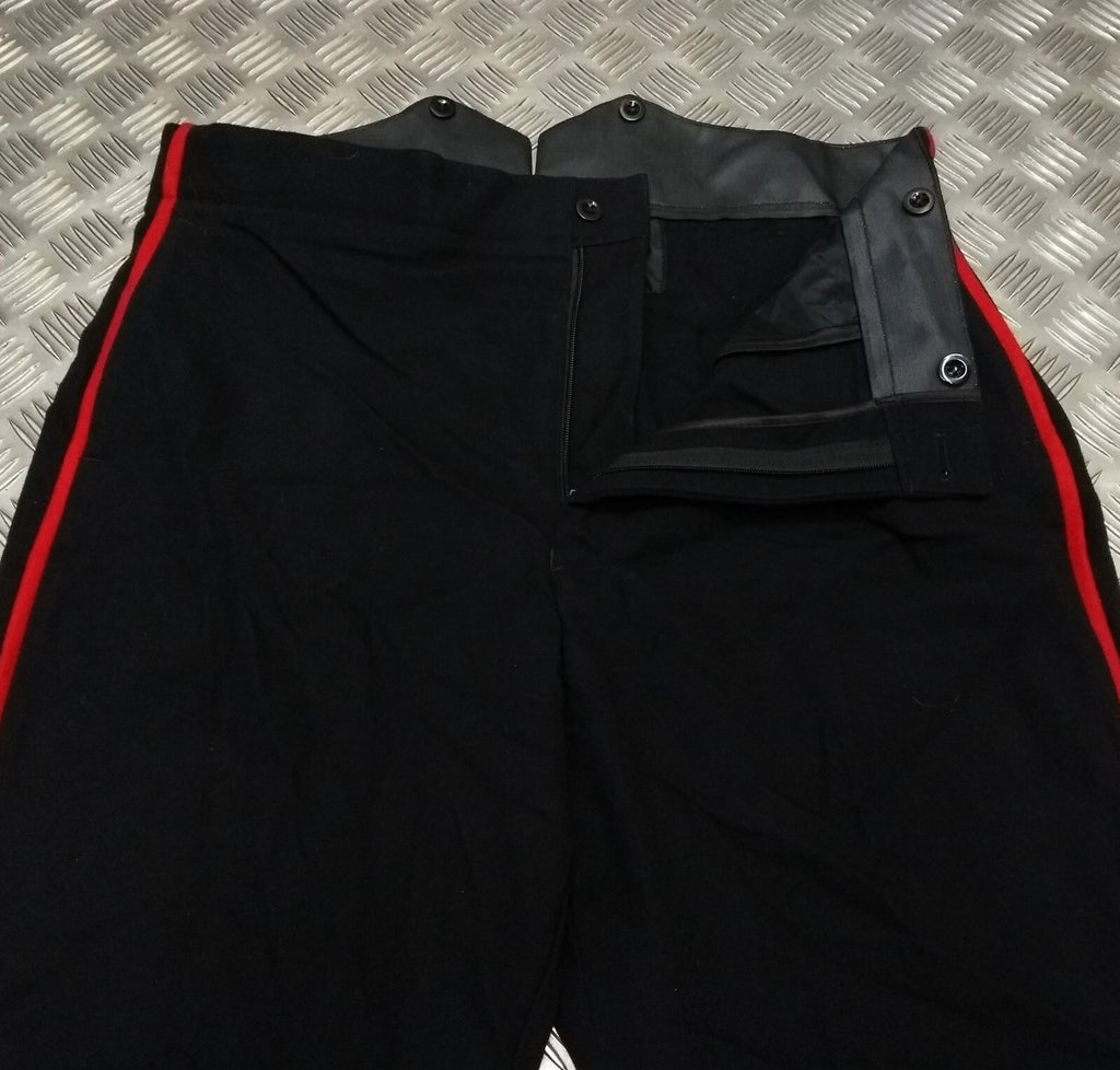 No1 RM Trousers Zip Closure Winged Backed Genuine Naval Issue With Foot Straps