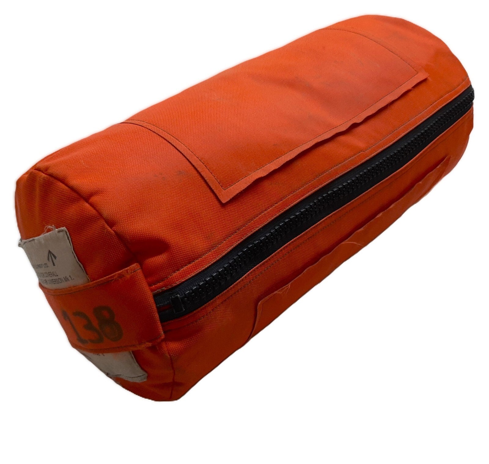 Orange Grab Bag British Navy RAF Royal Air Force Immersion Stowaway Nylon Holdall With Handle