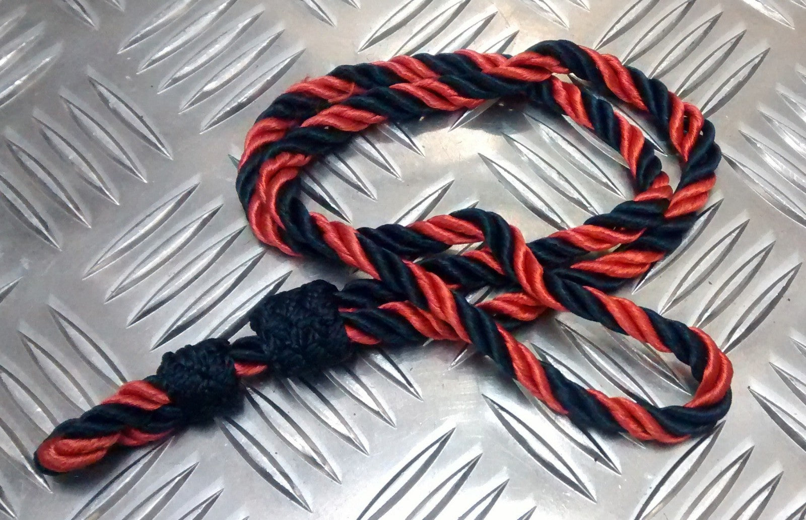 AGC 4 Ply Single Cord Lanyard Red and Dark Blue Mens & Womens Genuine British