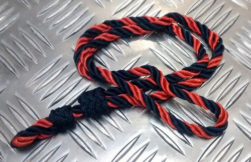 AGC 4 Ply Single Cord Lanyard Red and Dark Blue Mens & Womens Genuine British