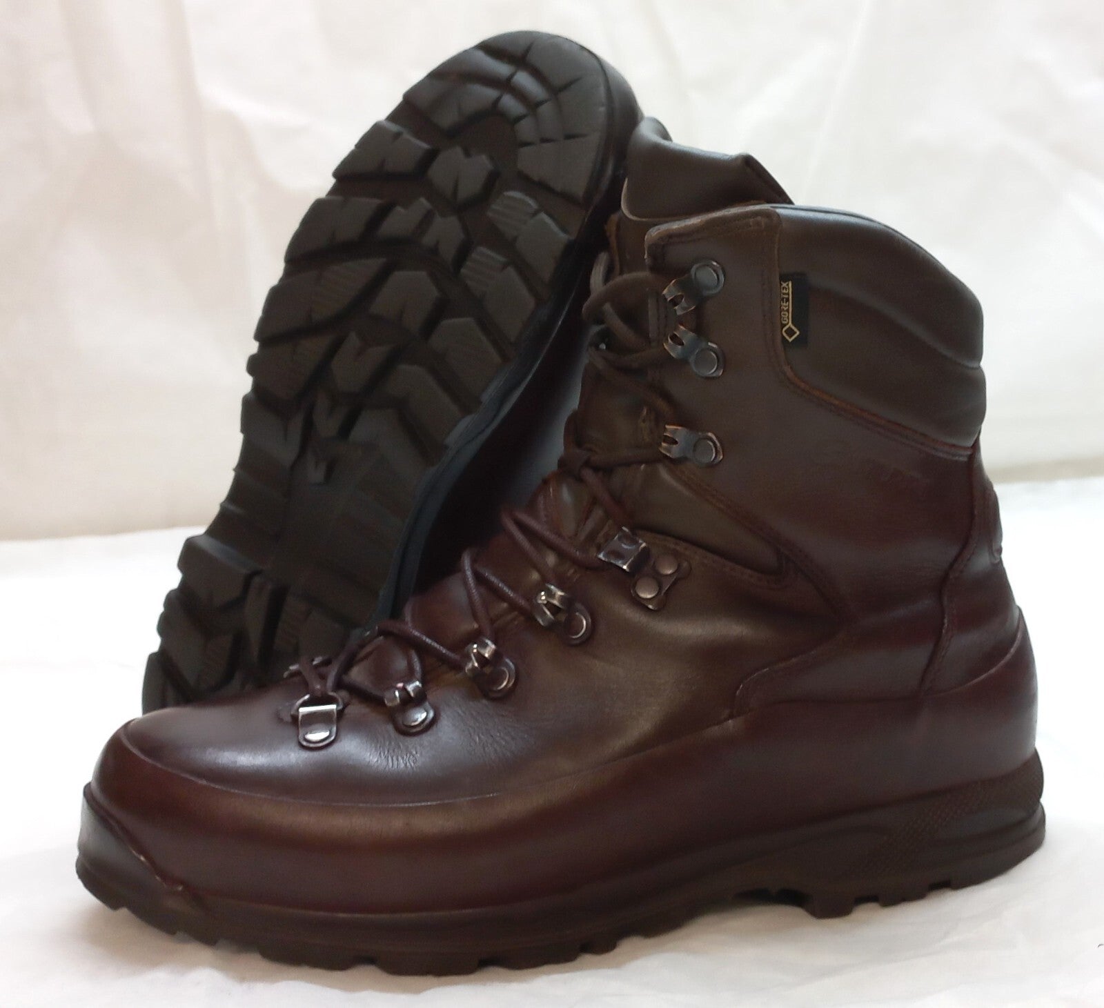 British Army Style ITURRI Cold & Wet Weather GTX Leather Combat Boots Brown