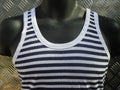 Russian Soviet USSR CCCP Style Stripy Sailors Telnyashka Vest Navy Stripes New