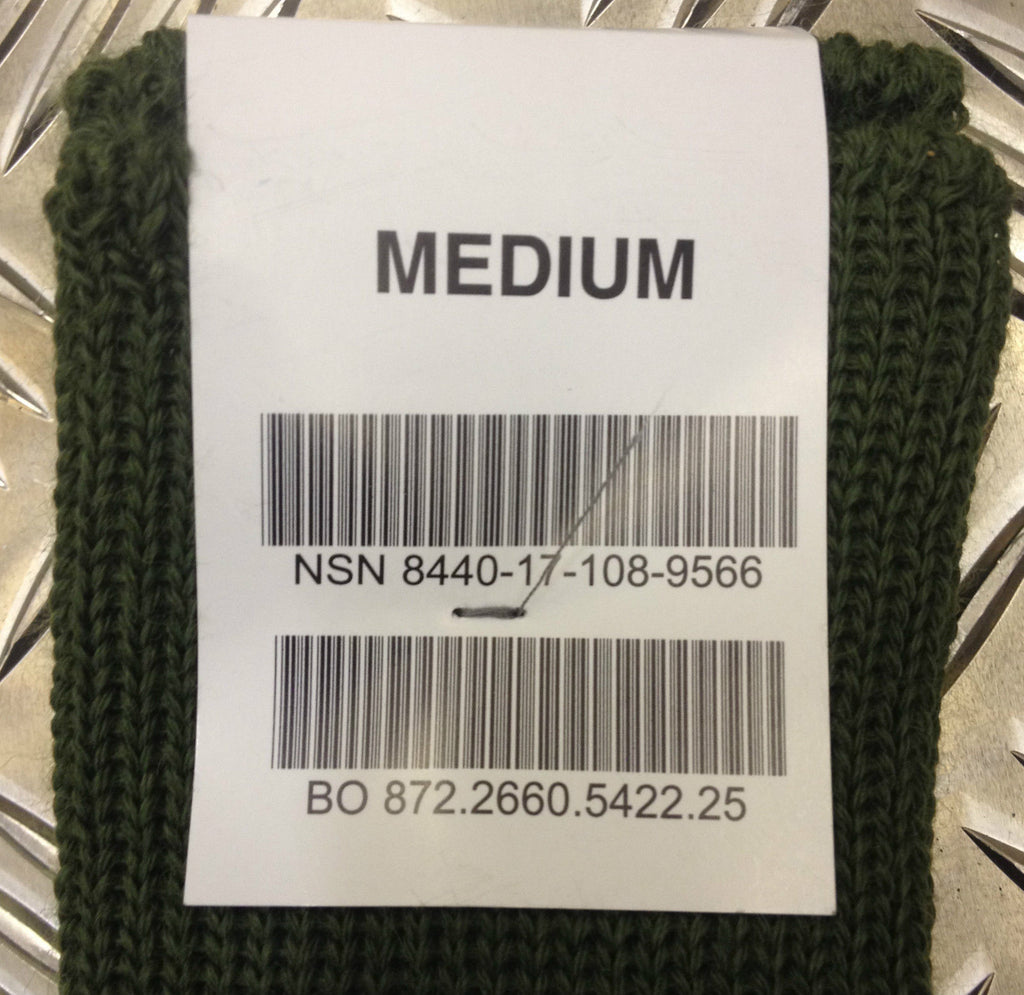 Dutch Army Socks (OD)- 80% wool (Super Wash)- BRAND NEW