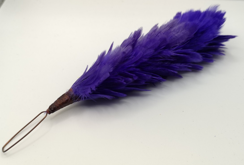 Purple Feather Hackle Plume