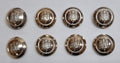Royal Gibraltar Regiment No2 Ring Back Button Set British Army Insignia O/R