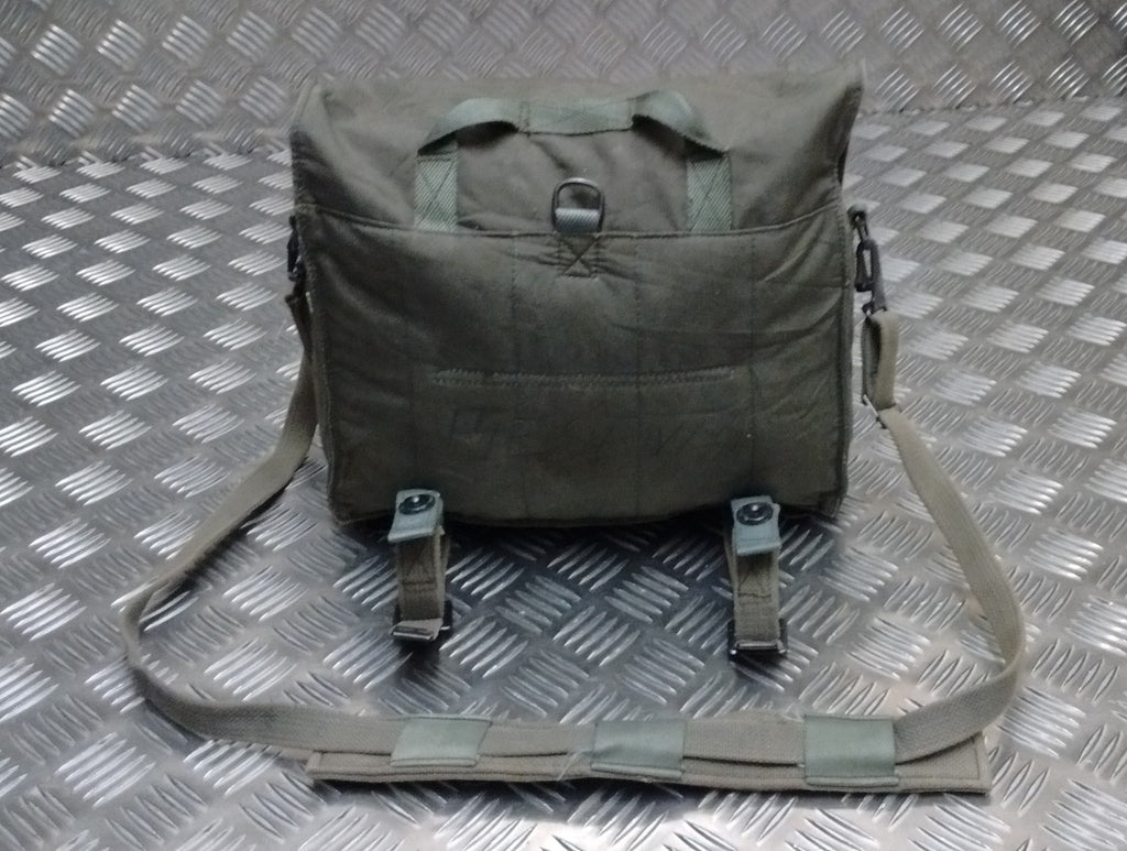 Vintage Canvas Bag Shoulder or Mini Backpack Straps Grey/Green