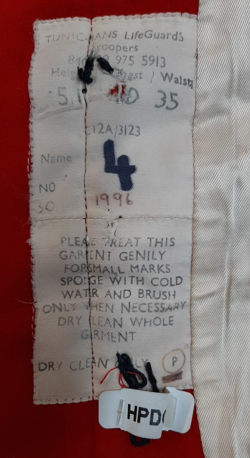 The Life Guards Trooper British Army HCav Tunic Household Cavalry Uniform Jacket
