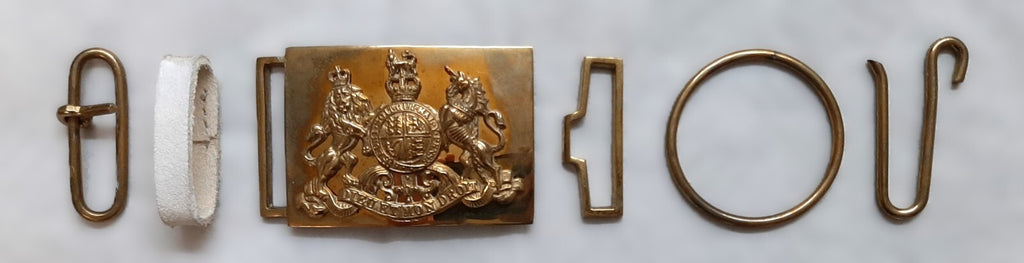 Vintage Army Buckle Set For No11 Buff Leather HCav Belt British Militaria