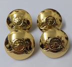 Artillery Insignia Buttons No Crown 40L 25.4mm Gold Anodised Ring Backed Cannon