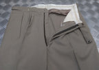 Vintage Fawn Trousers British Old Pattern Lightweight Dress Trousers