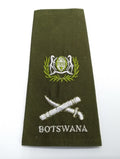 Army Lt General Rank Shoulder Slide & Botswana Embroidered Insignia Epaulette X1