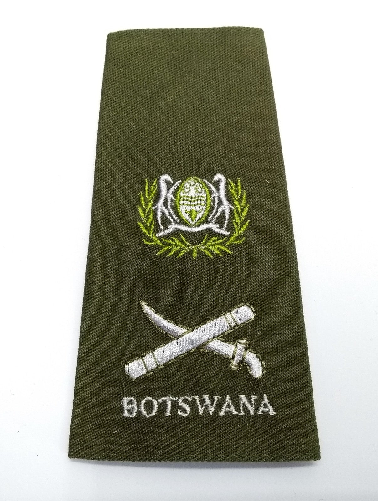 Army Lt General Rank Shoulder Slide & Botswana Embroidered Insignia Epaulette X1
