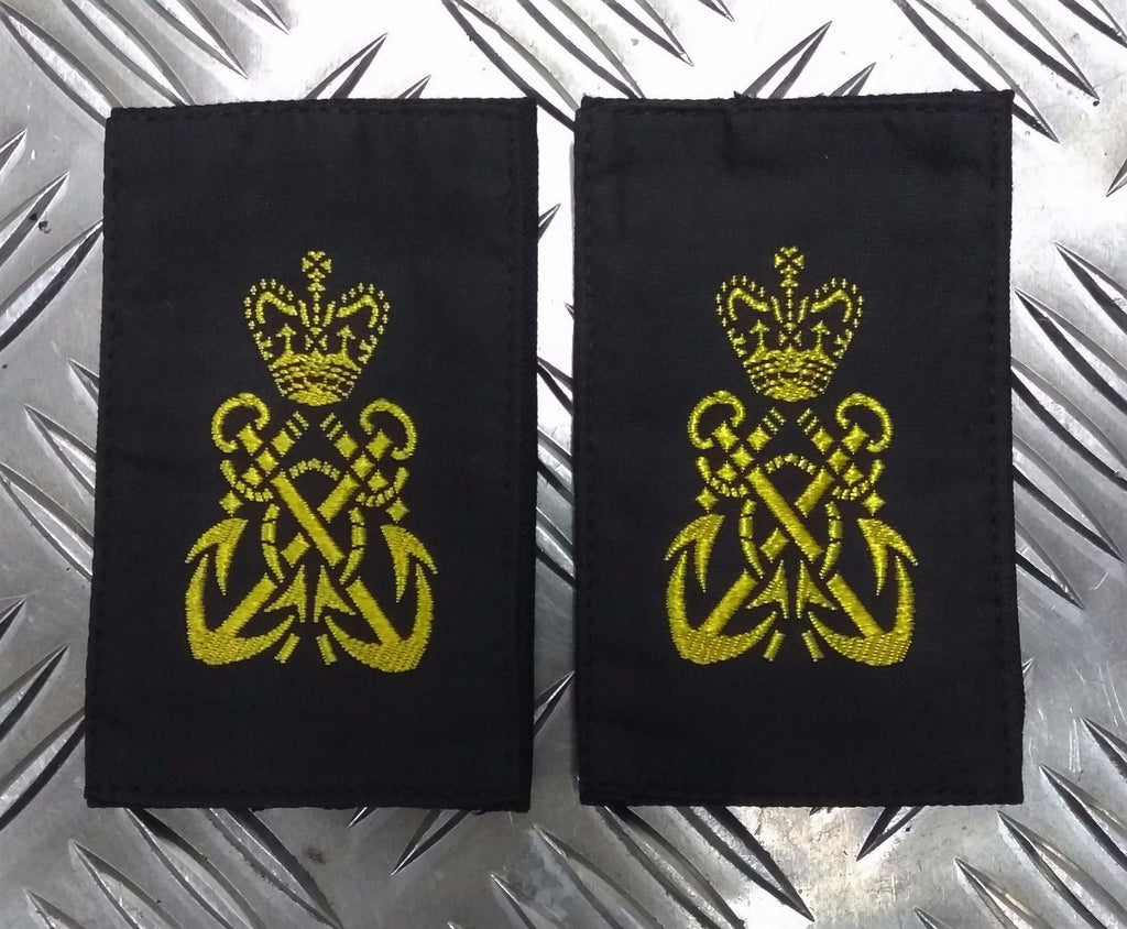 Naval PO Petty Officer Sliders RN Royal Navy Slides / Epauletts Petty OFCs 2 Pairs