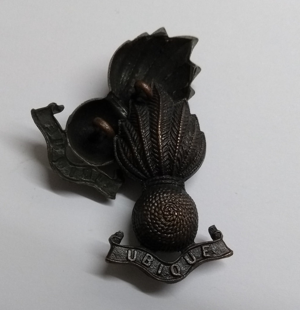Royal Artillery Collar Dogs "Ubique" RA Metal Badges No Split Pins
