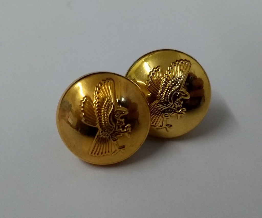Bird & Star Dress Small Ring Back Chinstrap Buttons x 2
