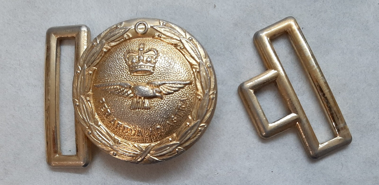 Vintage RAF Royal Air Force Buckle Ceremonial Air Force Belt Clasp PER ARDUA AD ASTRA