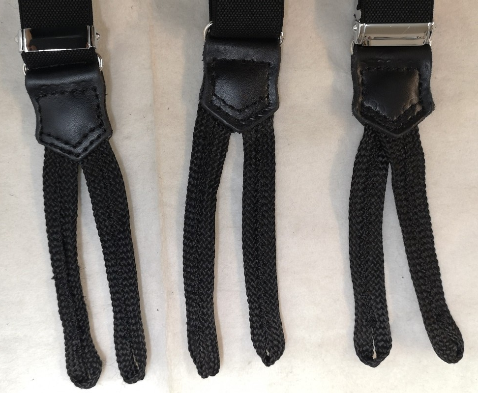 Various Clip-On / Button Elastic Braces / Suspenders Adjustable