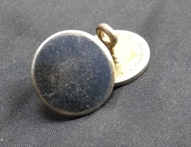 British Made Chrome / Silver Flat Blazer Buttons Alkit Ltd Cambridge Circus WC2