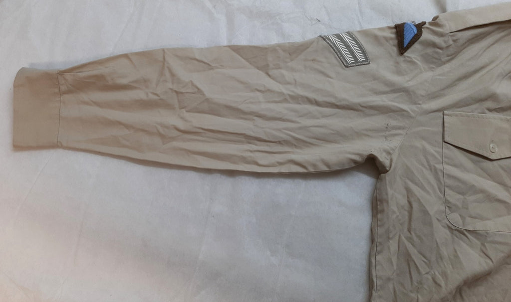 Corporal Shirt British Army FAD Fawn Long Sleeve CPL / Para Wings Insignia 37cm