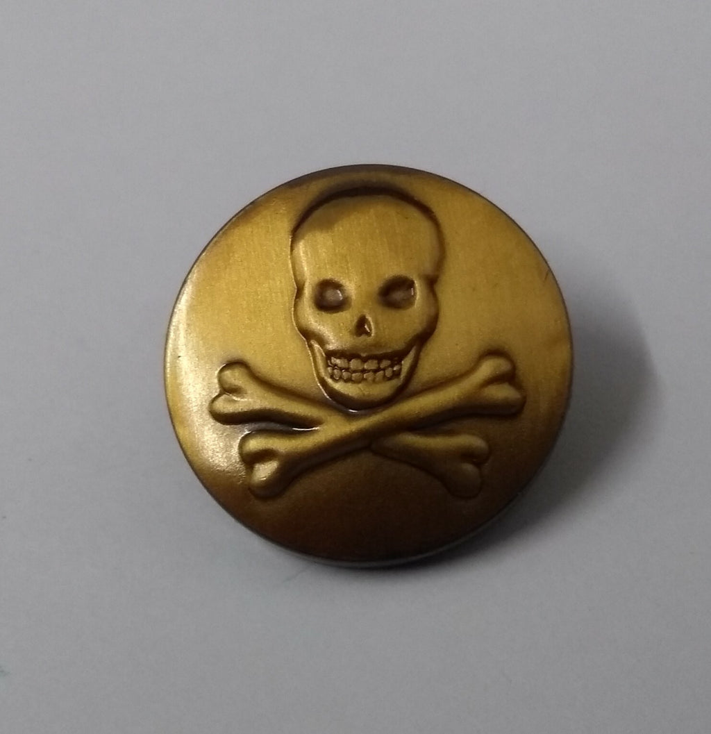 Skull & Crossbones Flat Rig Back Blazer Buttons London Button & Badge Company