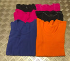 Genuine Issue Overdyed Ribbed Muscle Top "Cut Off Sleeves" Asst Colours