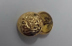Nigerian Unity and Faith Gold Ring Buttons 13mm x10