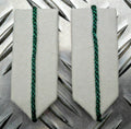 RAF Royal Air Force Collar Gorgets D SQN No1 Dress and Cadets White with Green Cord 1 Pair