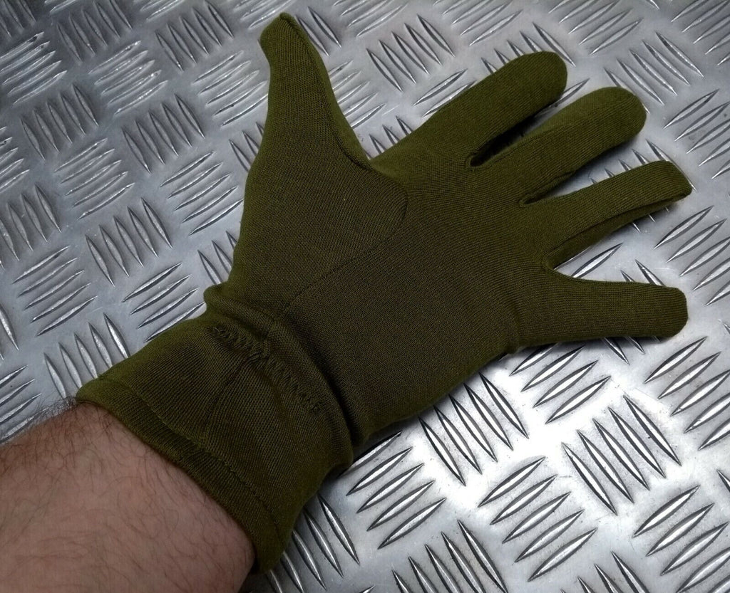 AFV Crewmans Gloves Olive Green FR Fire Resistant Treated Fabric Size XLarge