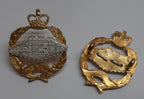RTR Officer's Insignia Badge Royal Army Tank "Fear Naught" Collar Badges 1 Pair
