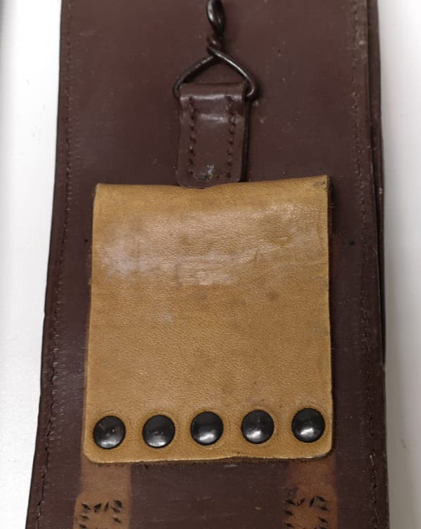 Vintage Issue Leather Ammo / Utility Pouches Dark Brown x2