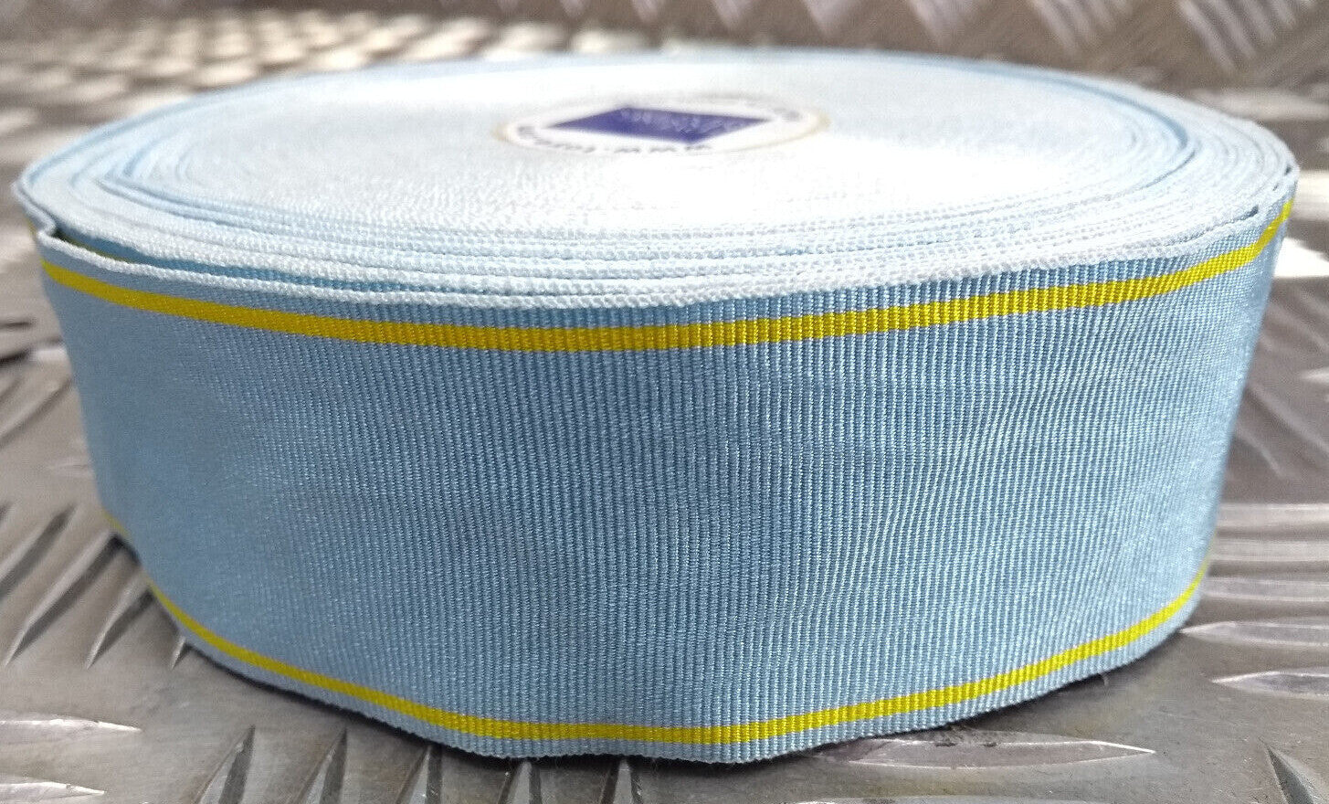 Vintage 38mm, 1.5" Wide Striped Grosgrain Ribbon Made by Toye, Kenning & Spencer