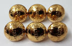 Genuine Tanganyika Service Officers & Guards Ring Back Buttons X 6 - V4X