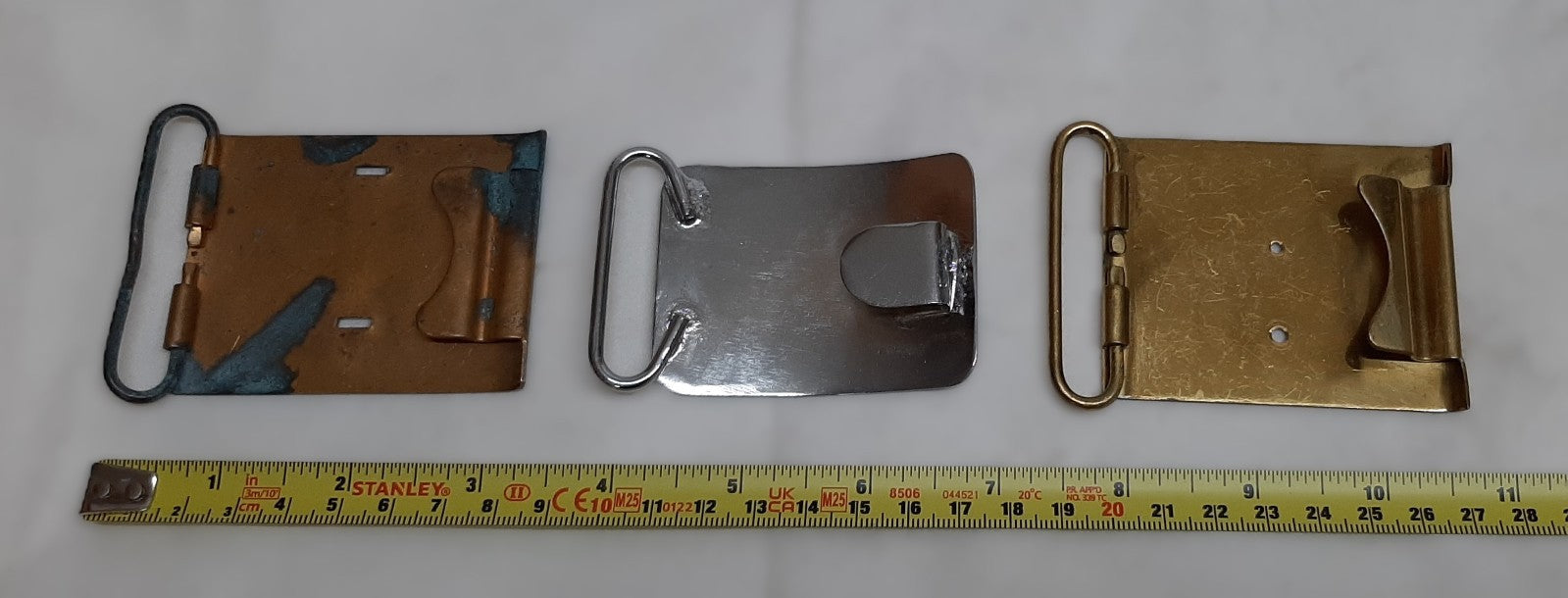 British Buckles set of 3 Miscellaneous Waist Belt Plate Type