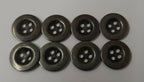 Vintage Metal Buttons 4 Hole Raw Metal 26L Diameter For Suspenders X8 ASBT300