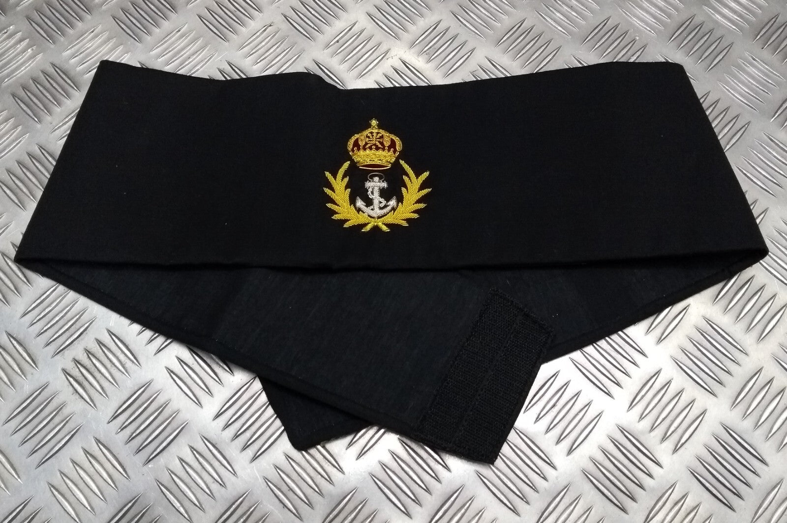 Oman Navy Cummerbund With Gold Braided Naval Anchor Adjustable 31"-35"