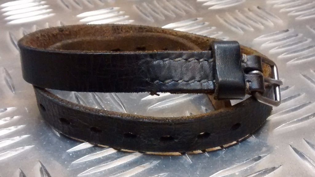 Genuine German Army Black Leather Strap For Billy Can / Utility Vintage Mess Kit