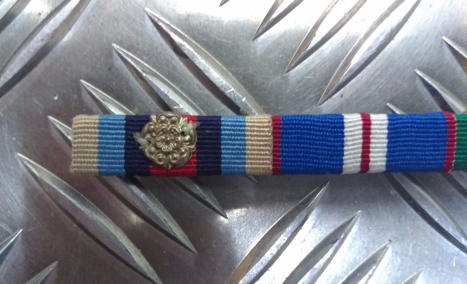 British Dress Medal Ribbon Bar Metal Rosette Decoration NO RIBBON