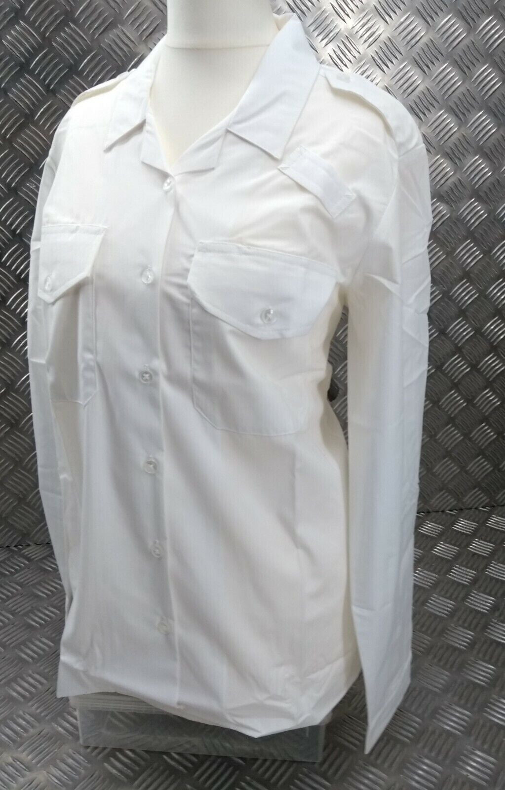 OPG White Shirt Long Sleeve British Security Style Womans Size 22