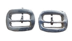 High Sheriff Buckle Silver & Diamond Finish 1 Pair of Small Decorative Buckles