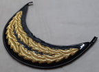 General Officer Peak British Oak Leaf metalized Sprig Dress Hat Visor