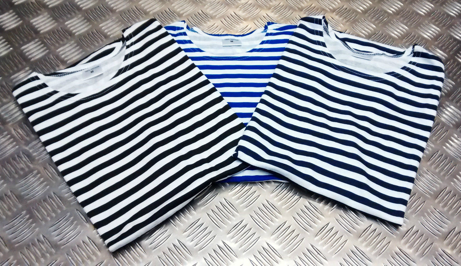 Russian / Soviet / USSR / CCCP Short Sleeve Stripy Sailors Telnyashka T-Shirt
