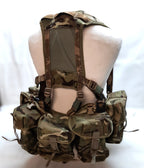 Airborne Army Webbing British Assault Camo Belt Yoke & Assorted Pouches (5)
