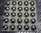 High Quality Gold Coloured Anodized High Sheen Plain Metal Dome Buttons - NEW
