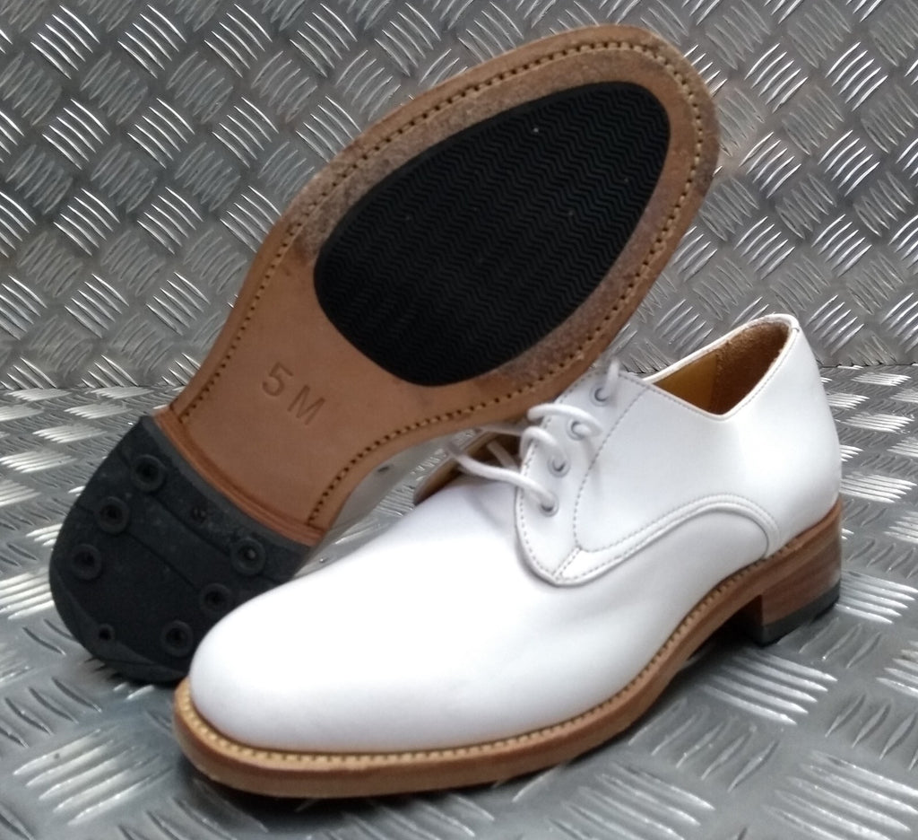 British Navy White Leather Parade / Dress Shoes Womans - Assorted Sizes