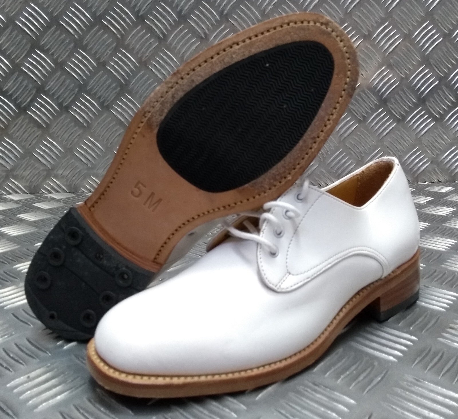 British Navy White Leather Parade / Dress Shoes Womans - Assorted Sizes