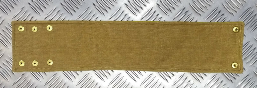 Yellow Armband Brassard WW2 Pattern British Army Old Stock Unissued Khaki Lined