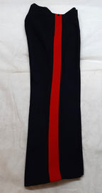 Vintage No1 Trousers British Dress Old Pattern 1 3/4" Red Stripes 1957