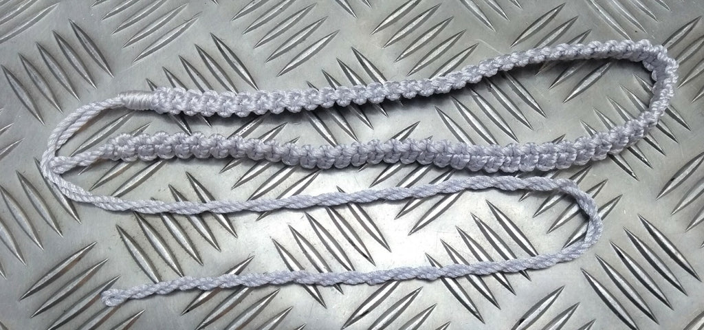 Lanyard Silver Grey Platt Ceremonial and Parade Long Genuine Issue RS3X